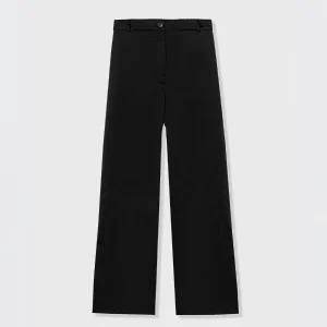 Cordera - Pantalon Droit en Satin - Noir