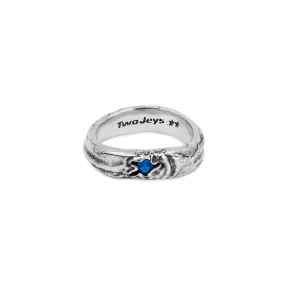 TWOJEYS - Bague Blue Stone - Argent