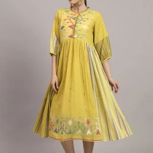 Aida by Priyanka Jain - Robe Amber Bloom - Jaune