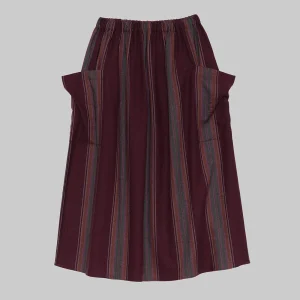 Baserange - Jupe Snell - Marroon Stripe