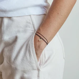 Petit médaille Merci en laiton - Noir