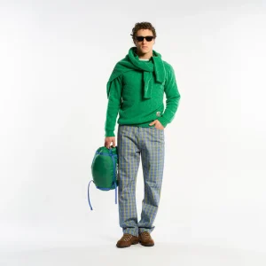 Au Vieux Campeur - Pantalon à carreaux Edgar - Vert Rouge & Bleu