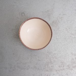 Bol en grès - Crème & Marron