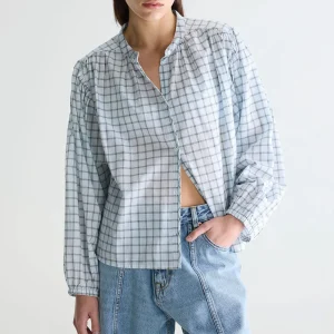 Bellerose - Blouse à carreaux Cherry - Bleu